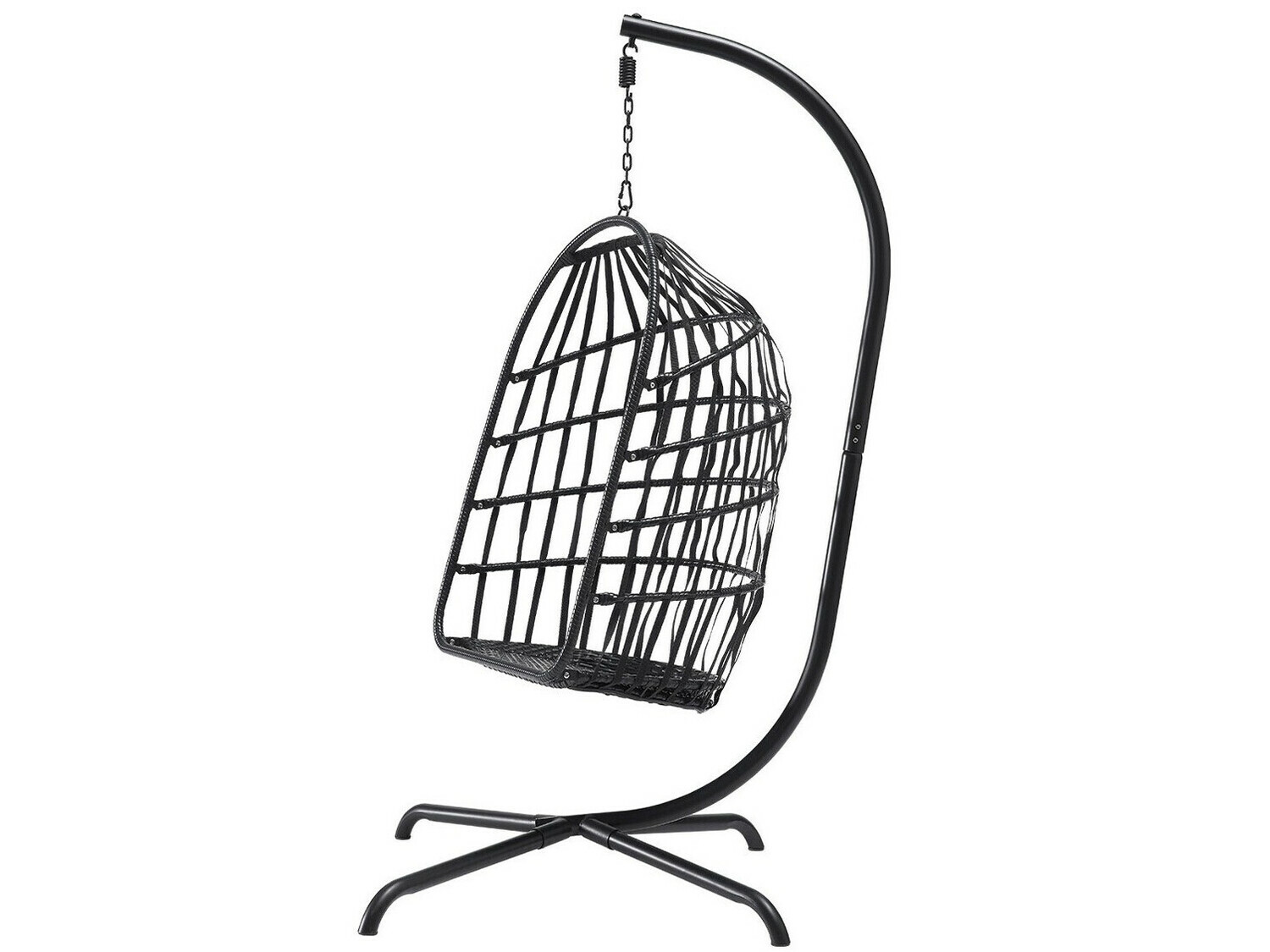 Chaise suspendu Comfivo 316 (Noir + Crème)