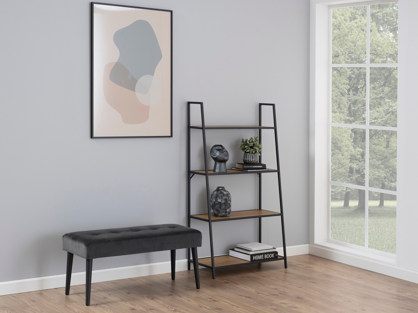 Banc rembourré Norsica 326 (Gris)