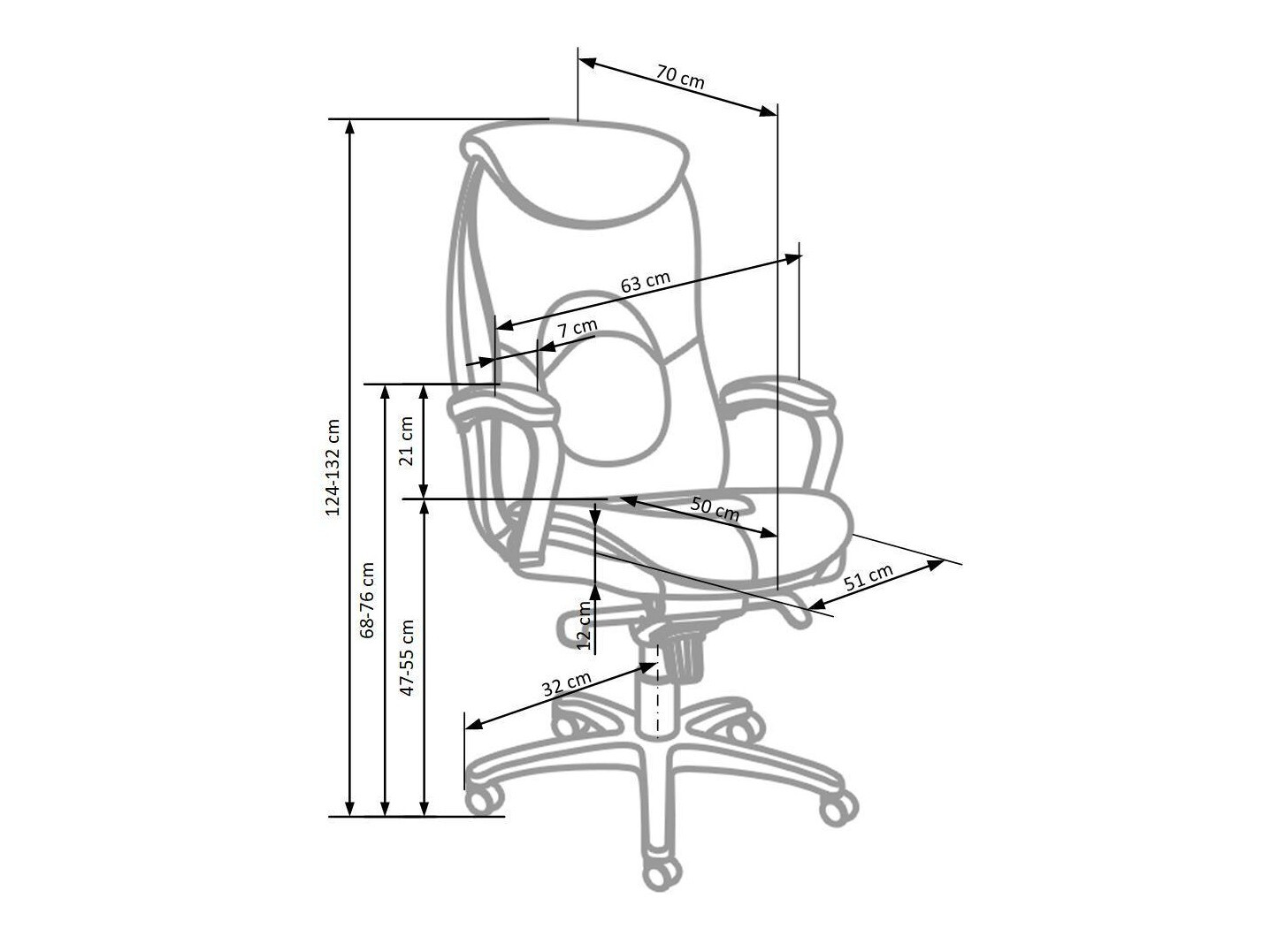 Chaise de bureau Houston 394