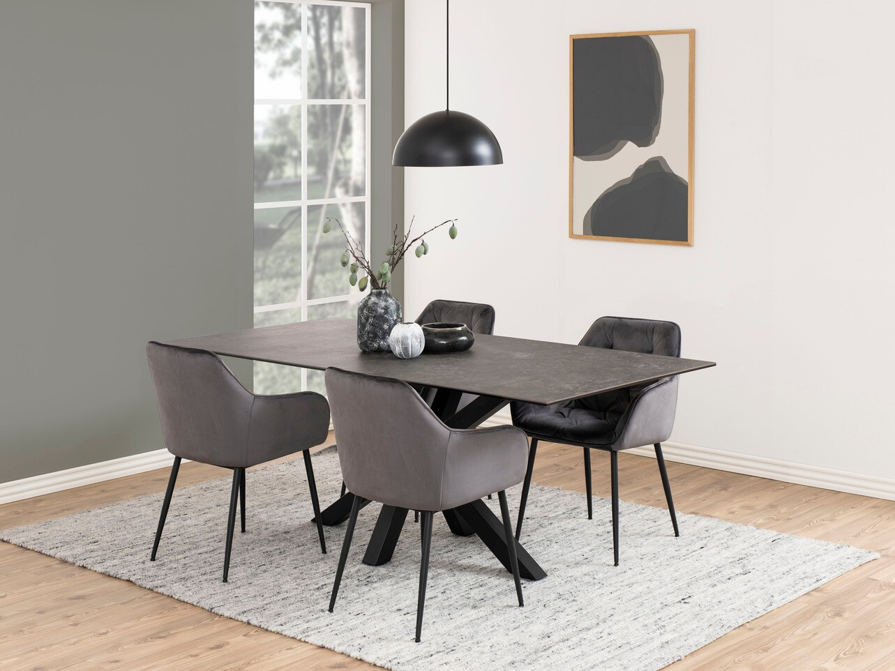 Chaise Norsica 323 (Gris foncé)