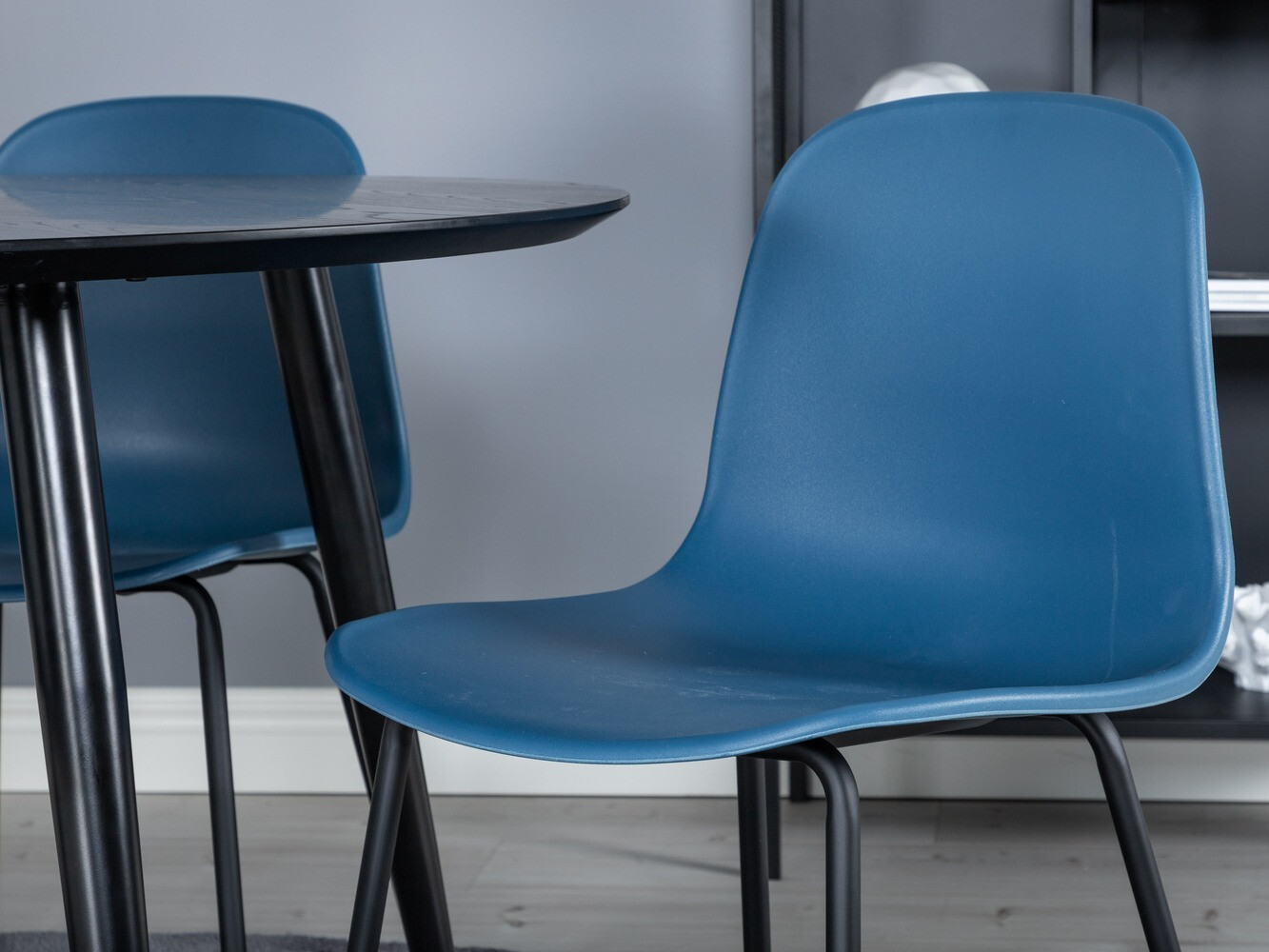 Salle à manger complète Dallas 1622 (Bleu + Noir)