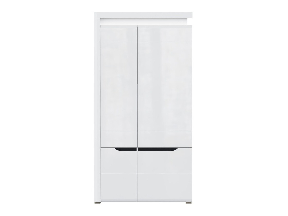 Armoire Revelmi 107 (Blanc brillant + Blanc)