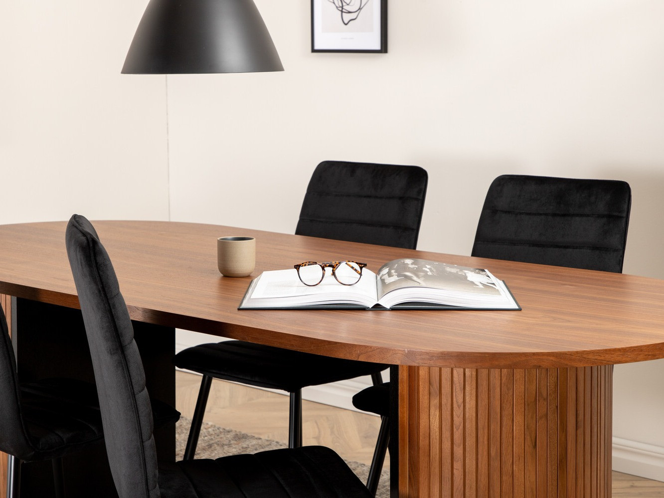 Salle à manger complète Dallas 2758 (Noir)