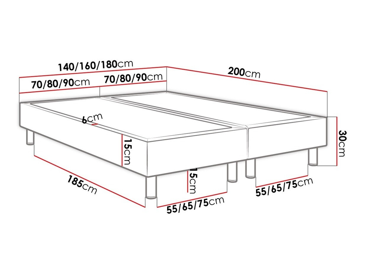 Lit boxspring Logan 101 (Manila 09)