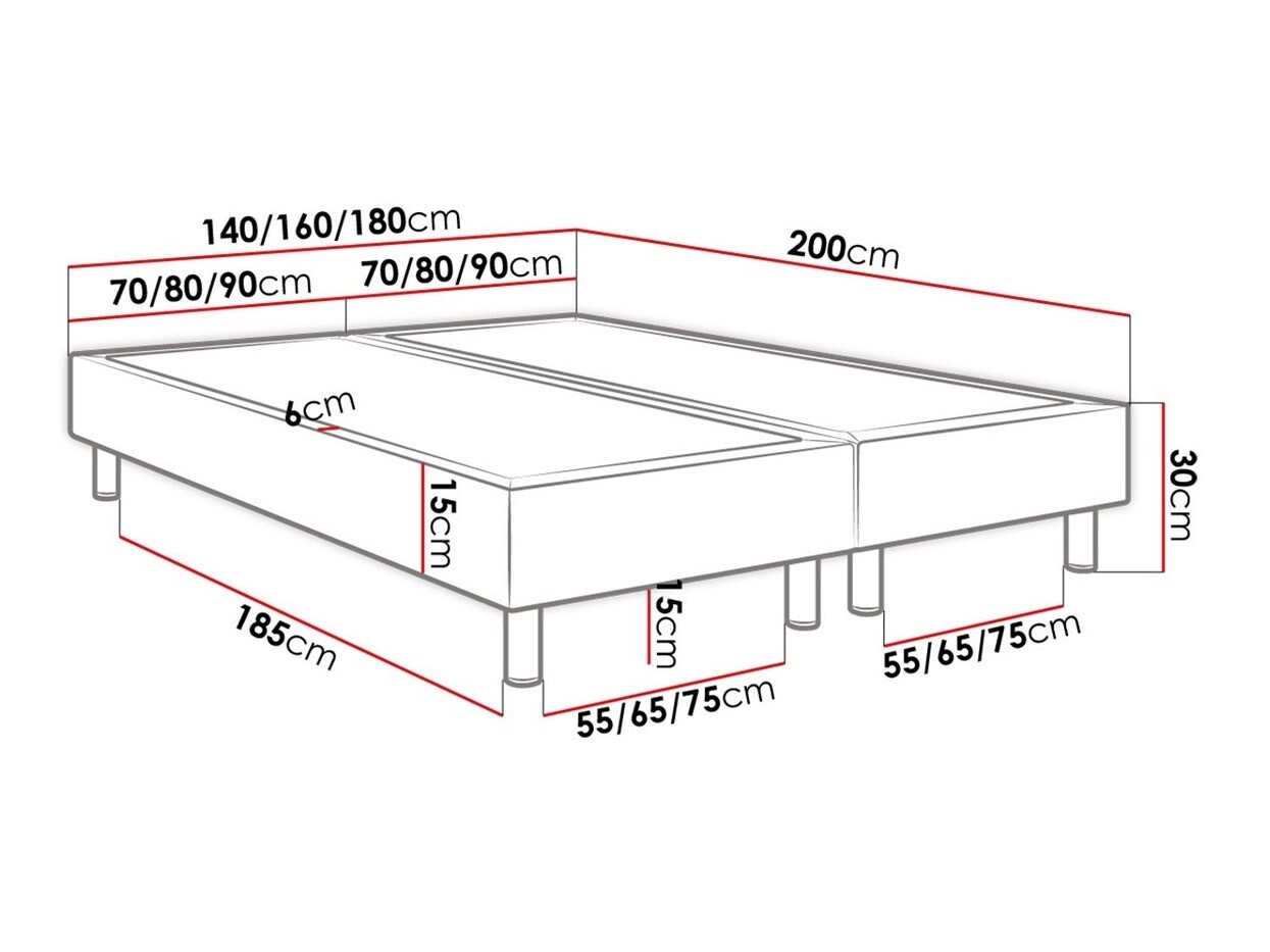 Lit boxspring Logan 101 (Manila 09)