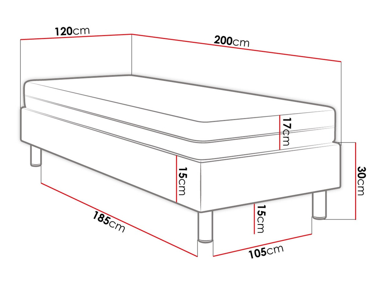 Lit boxspring Logan 101 (Manila 09)