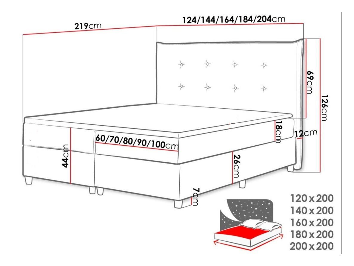 Lit boxspring Titulus (Zetta 304)