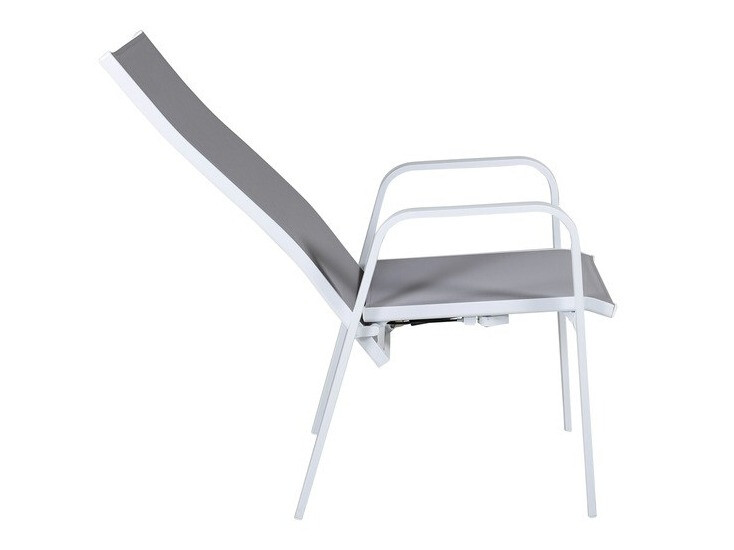 Chaise de jardin Dallas 2776 (Blanc + Gris)