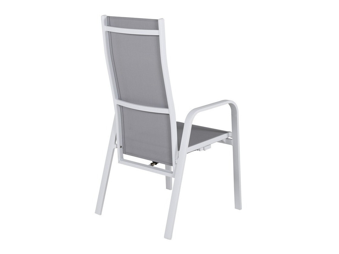 Chaise de jardin Dallas 2776 (Blanc + Gris)