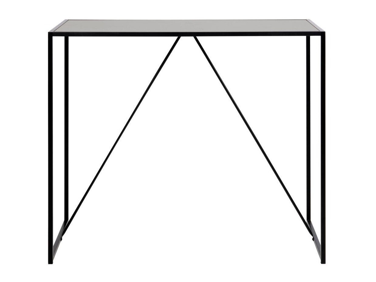 Table de bar Norsica Sevferi 162 (Noir + Chêne sombre)