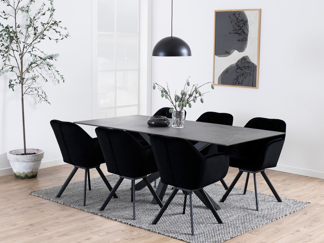 Table Norsica 394 (Gris + Noir)