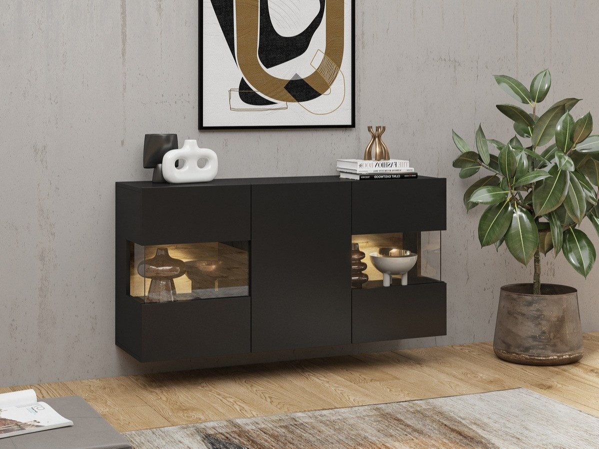 Buffet Revmiru 102 (Noir + Chêne wotan)