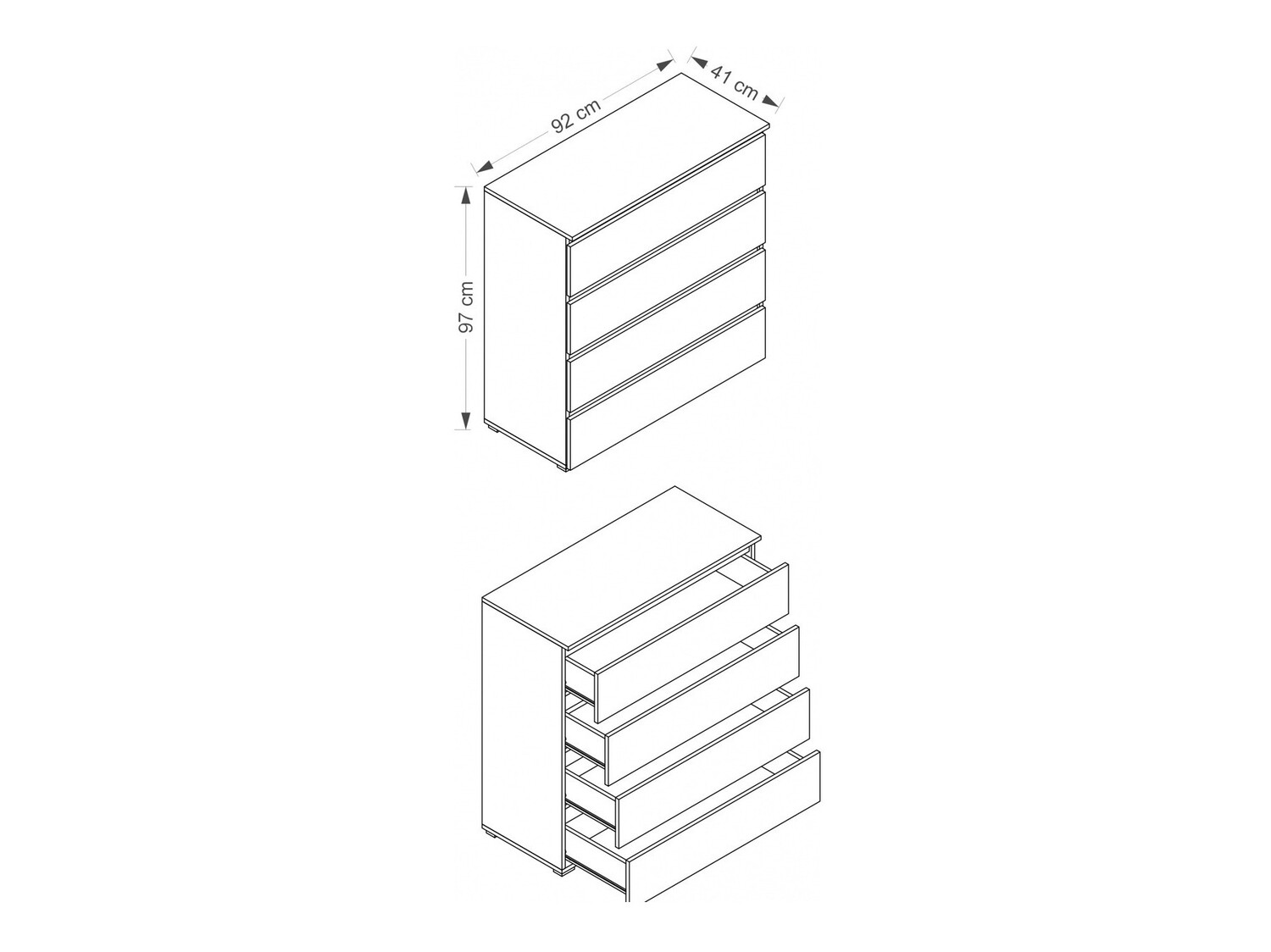 Commode Cirdora 103 (Blanc)