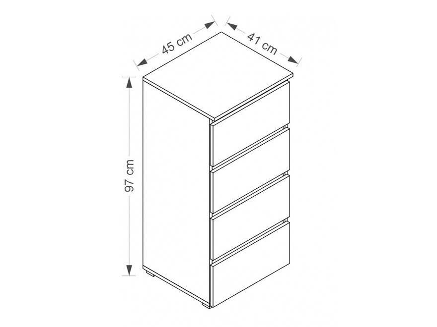 Commode Cirdora 106 (Riviera chêne)