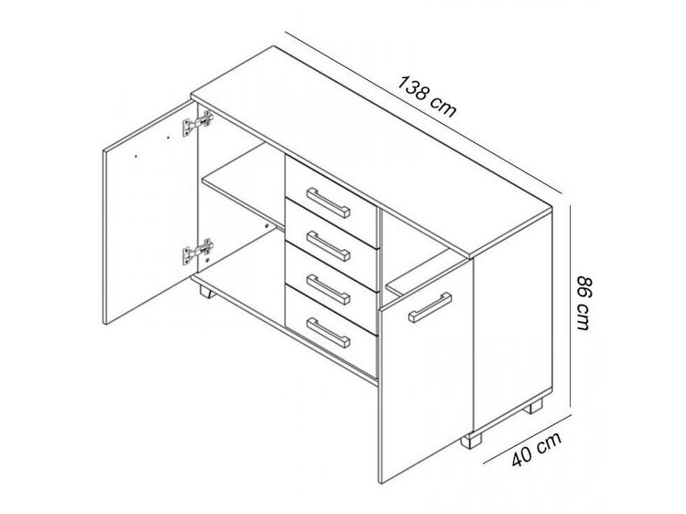 Commode Cirevau 137 (Wengué)