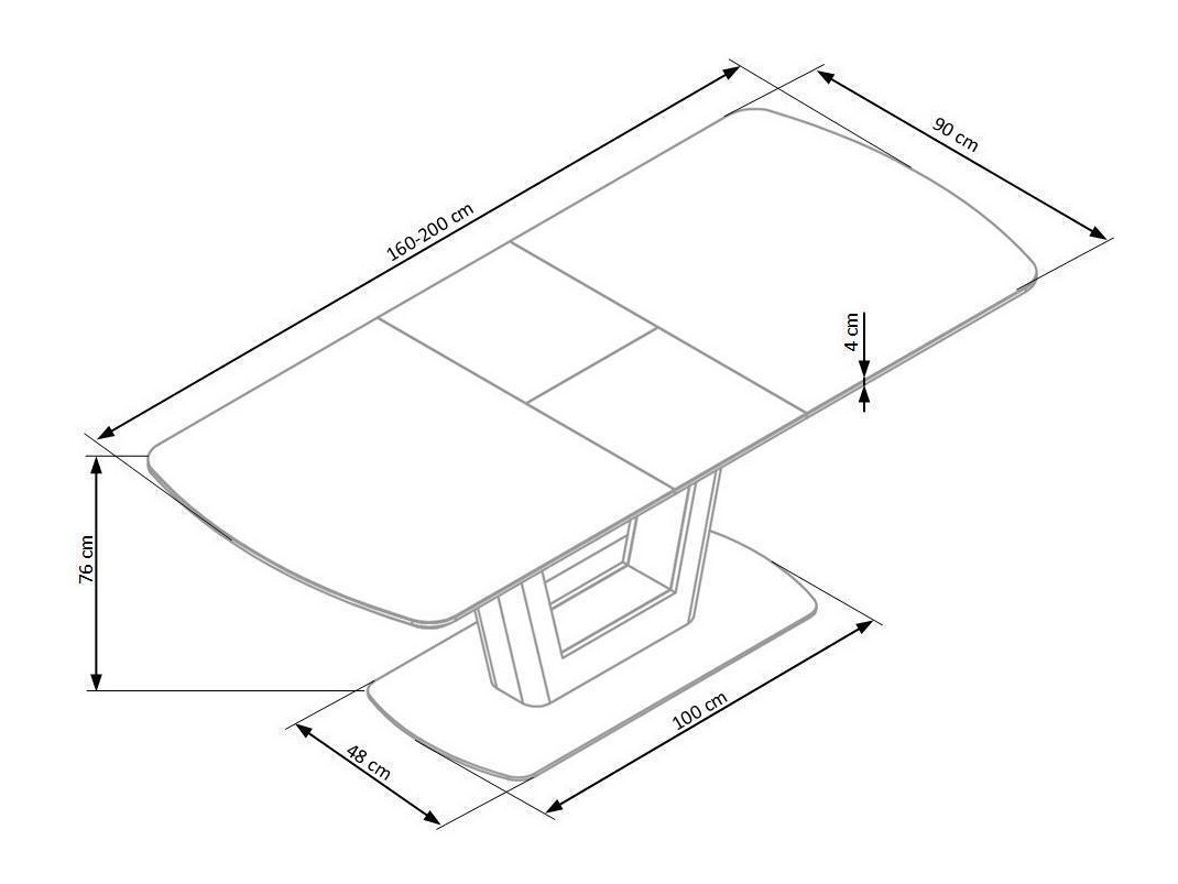 Table Houston 722 (Anthracite)
