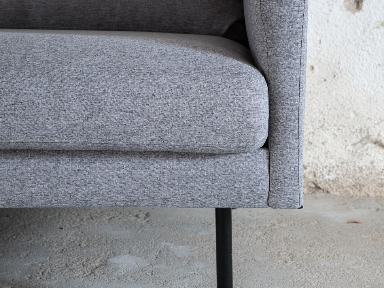 Canapé Fercame 103 (Gris + Noir)