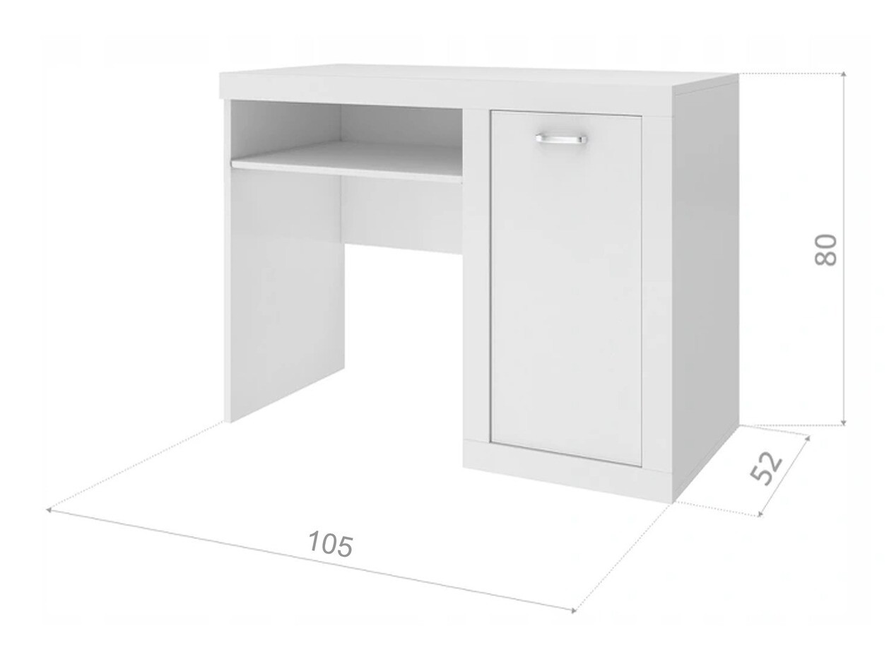 Bureau Tentive 102 (Blanc + Gris)