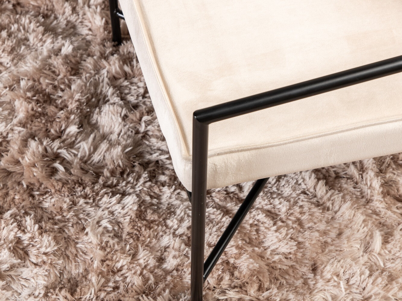 Fauteuil Dallas 1707 (Beige +Noir)