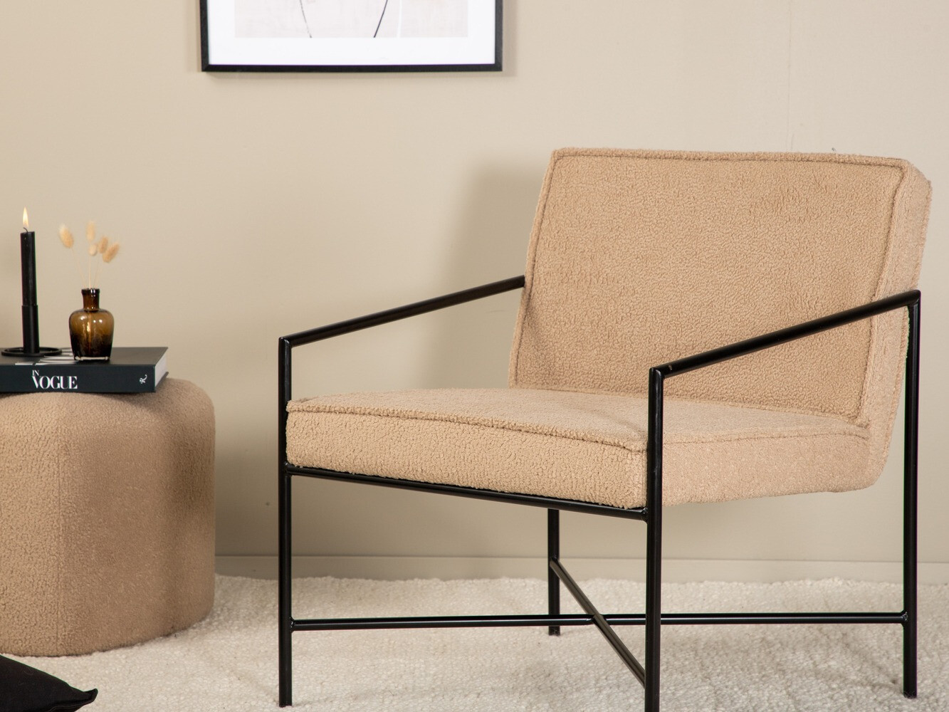Fauteuil Dallas 1707 (Marron + Noir)