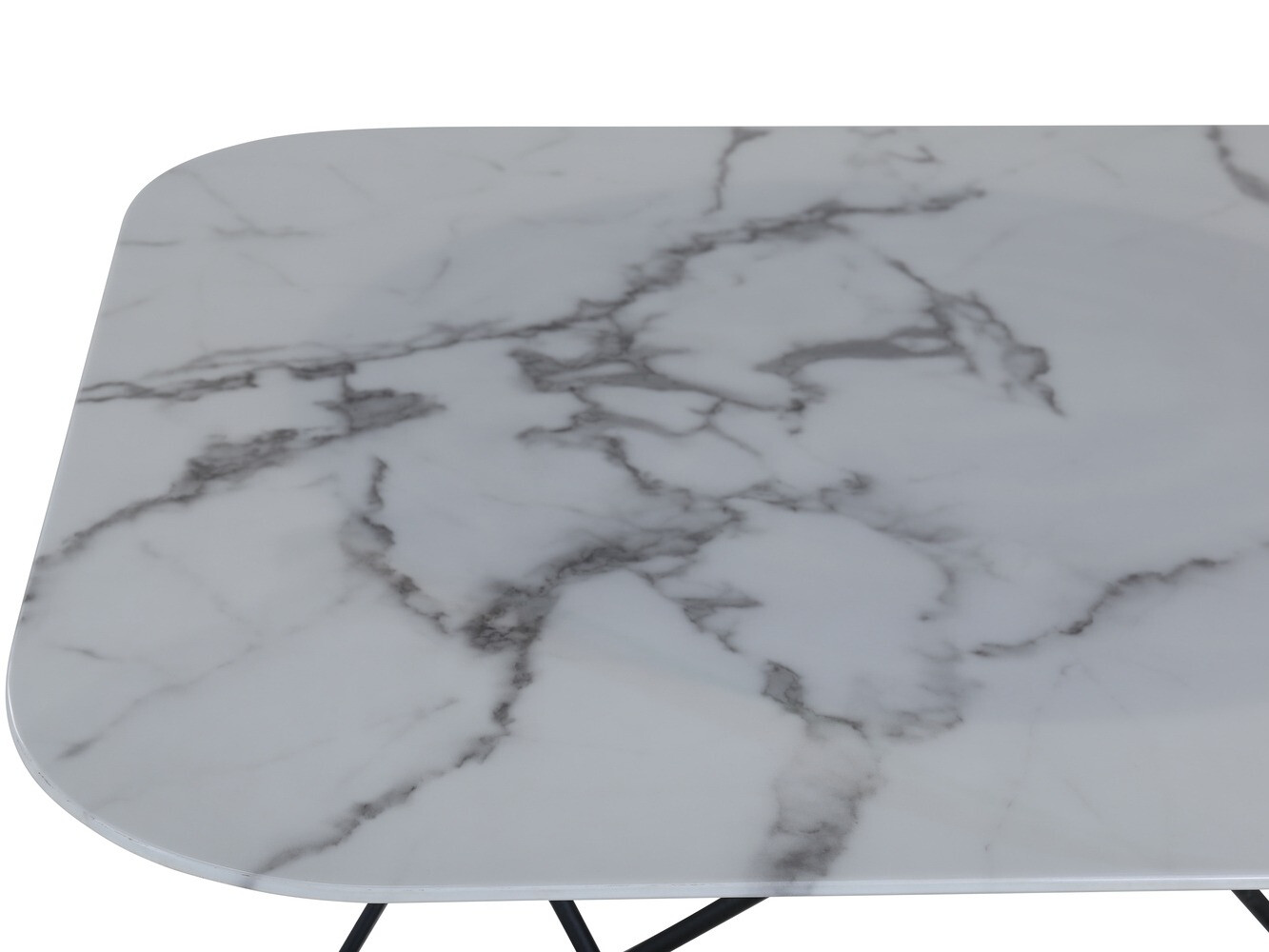 Table basse Dallas 1723 (Blanc + Noir)