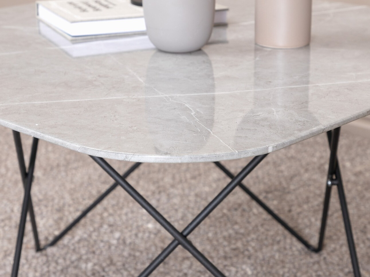 Table basse Dallas 1723 (Gris + Noir)
