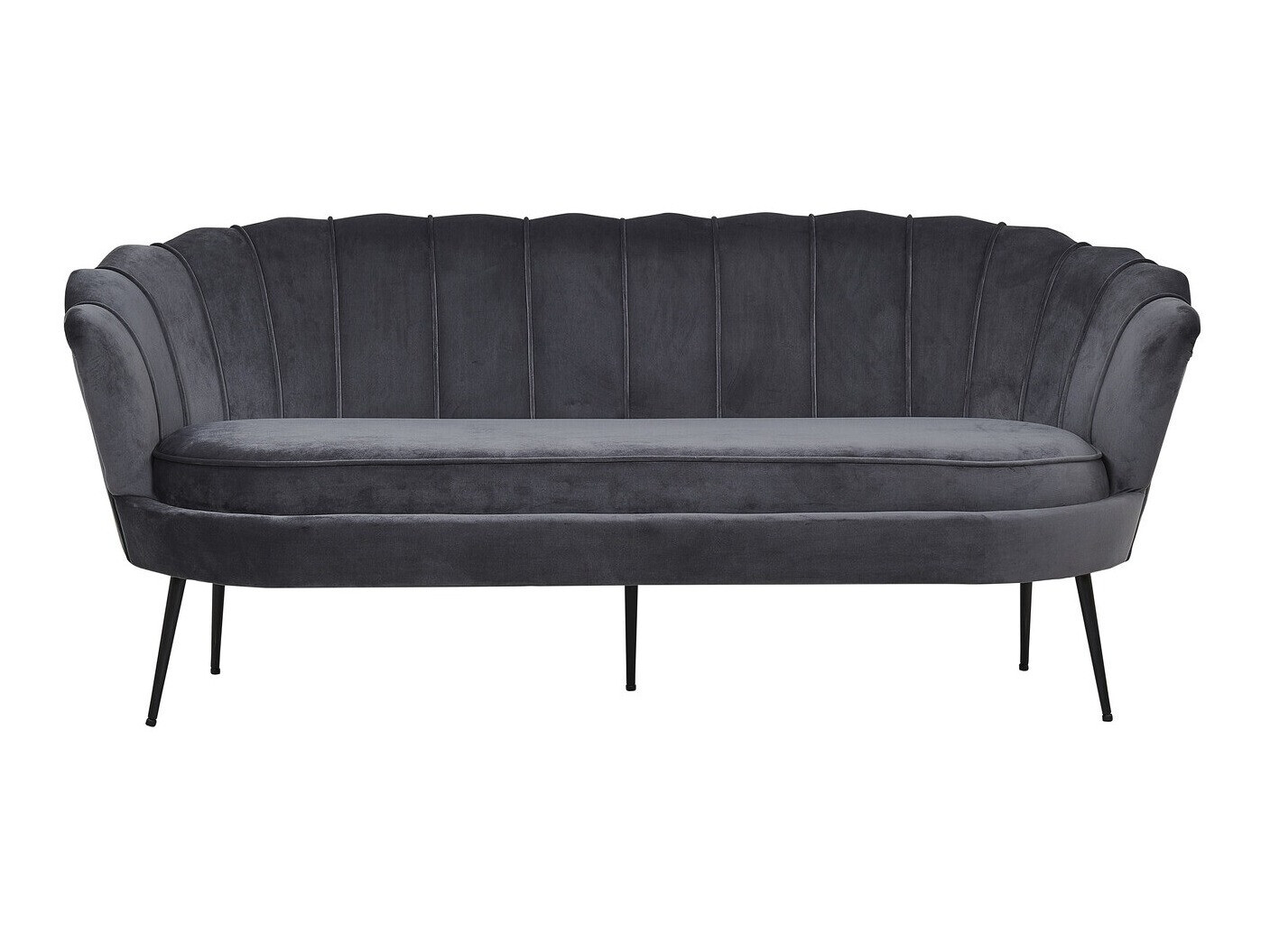 Canapé Dallas 2917 (Gris foncé + Noir)