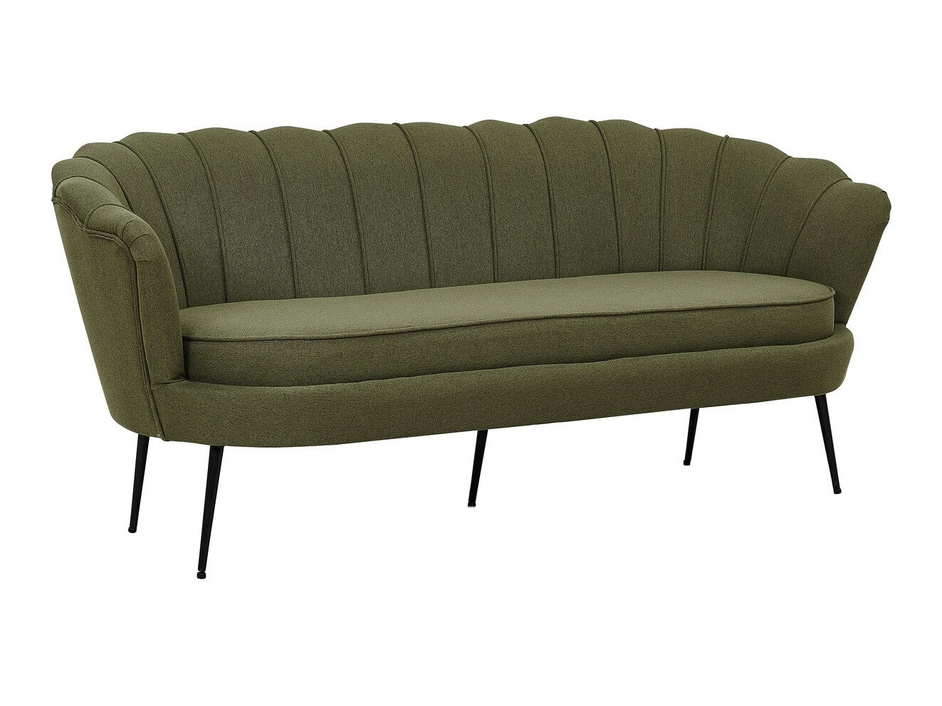 Canapé Dallas 2917 (Vert poussiéreux + Noir)