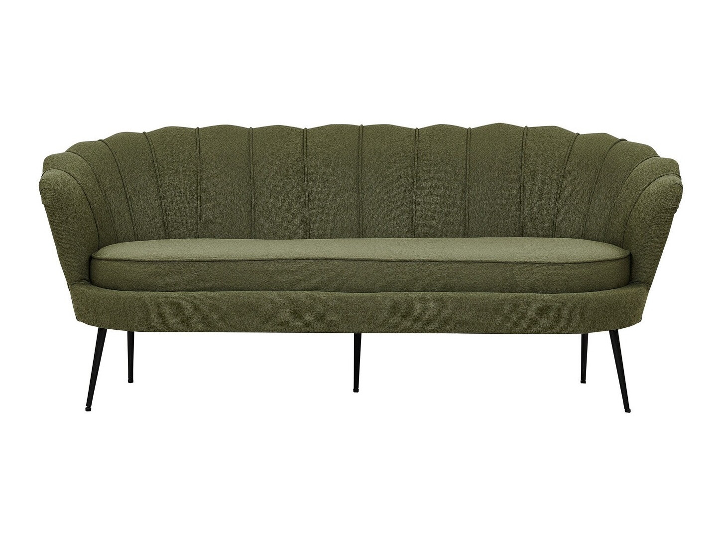 Canapé Dallas 2917 (Vert poussiéreux + Noir)