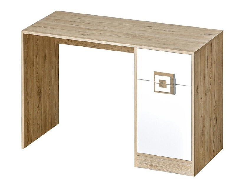 Bureau Balvire 110 (Chêne clair + Blanc)