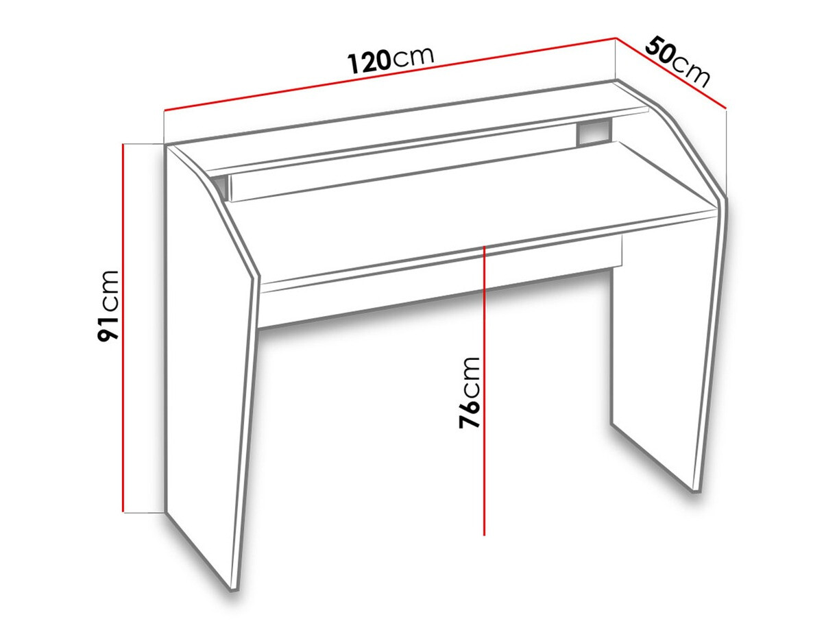 Bureau Lorlare 103 (Blanc + Gris)
