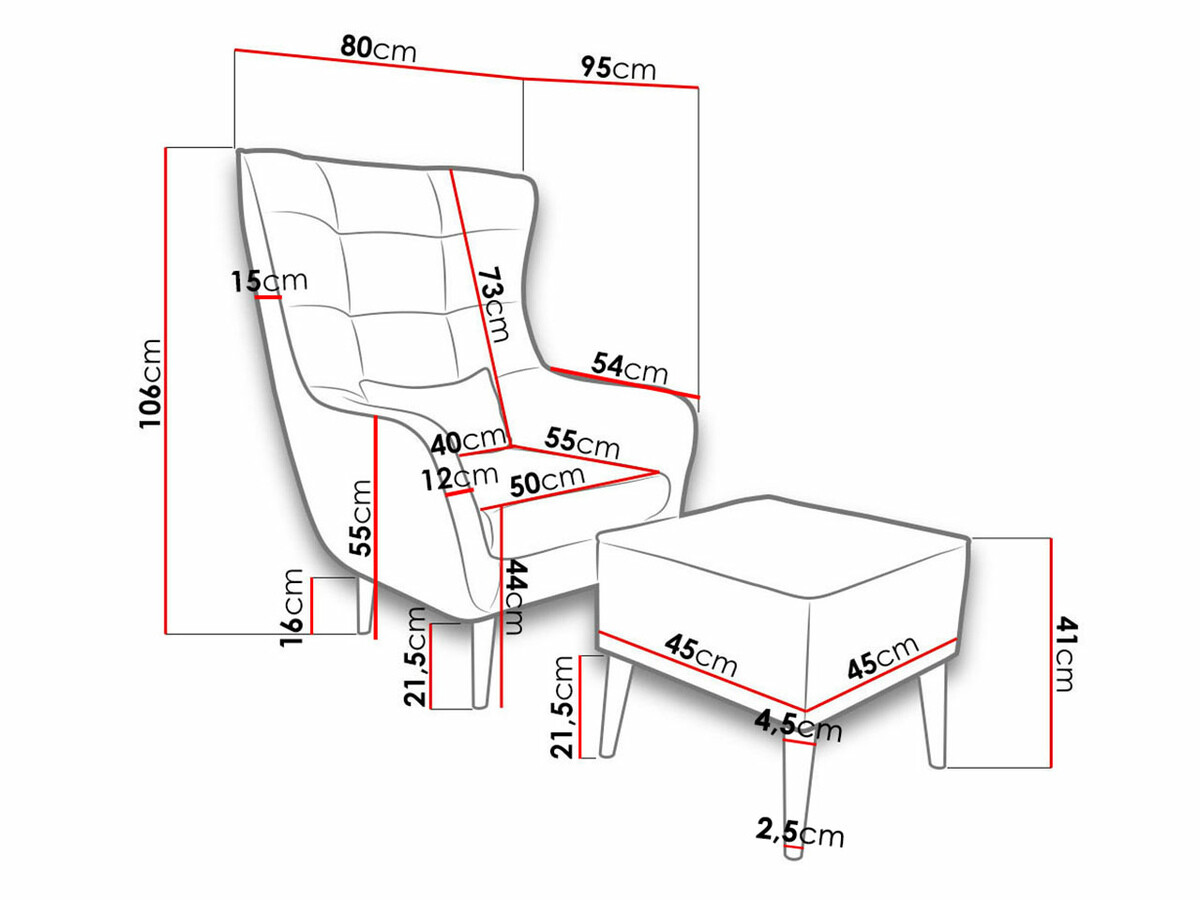 Fauteuil Comfivo Ulmus II (Kronos 22)