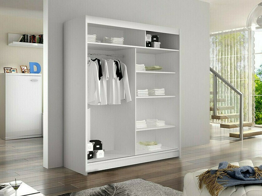 Armoire Closico Vastor I (Blanc + Chêne Artisan)