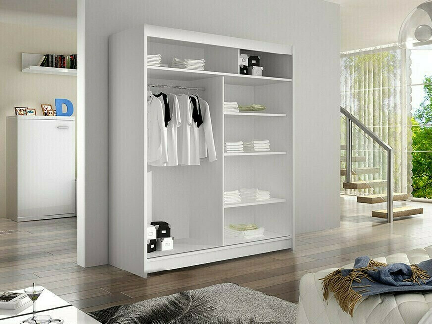 Armoire Closico Vastor I (Blanc + Chêne Artisan)
