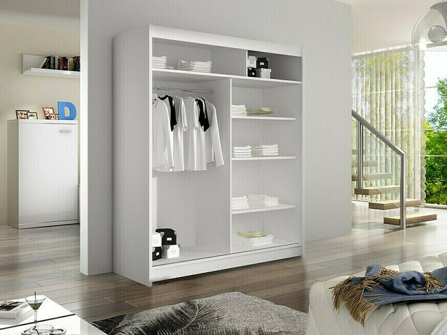 Armoire Closico Vastor I (Noir + Chêne Artisan)