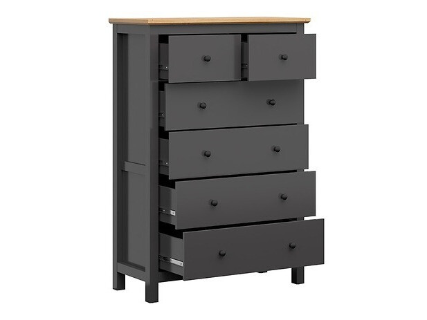 Commode Sordoro 105 (Graphite + Chêne Artisan)