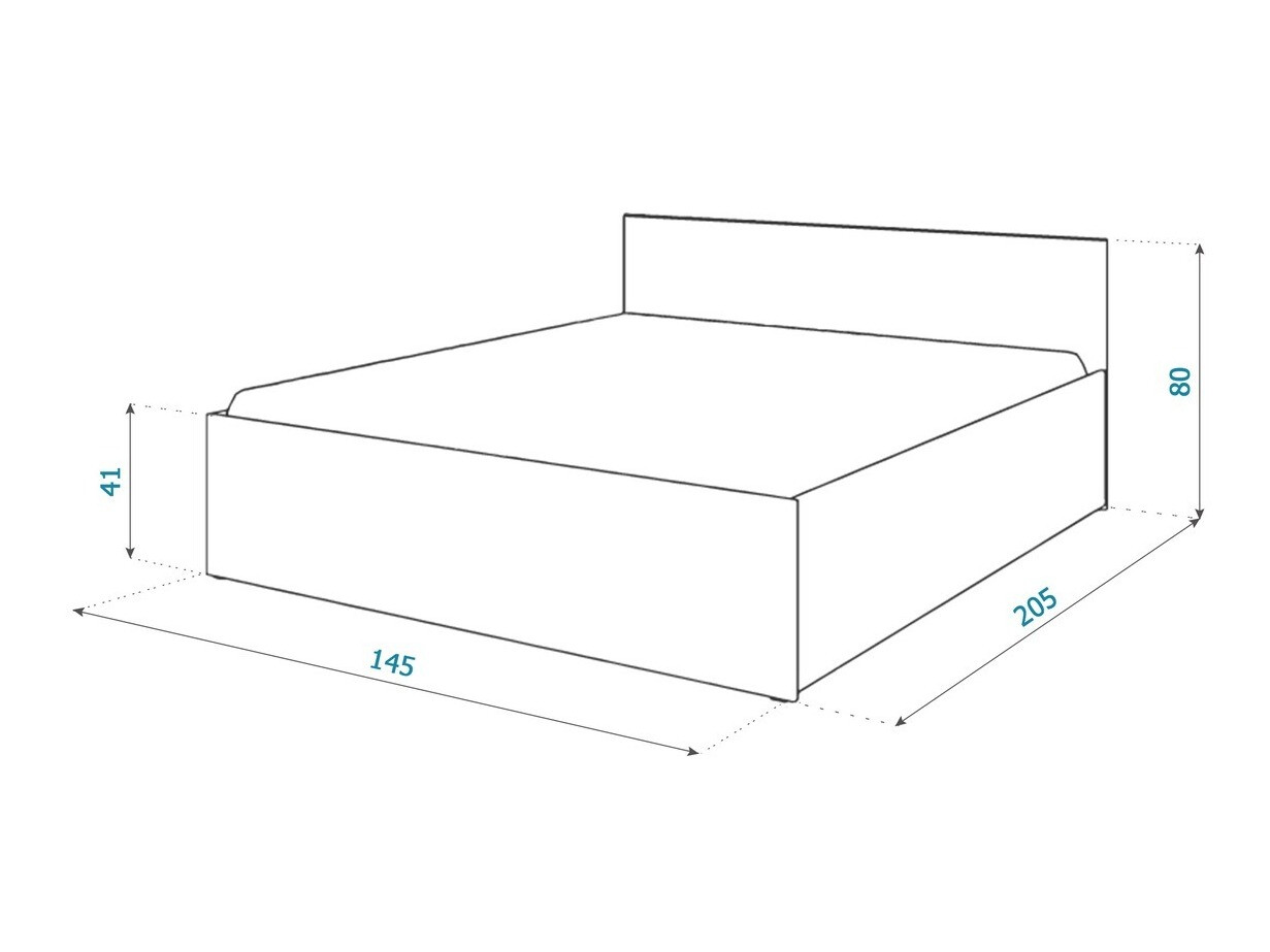 Lit Aurora 145 (Blanc)