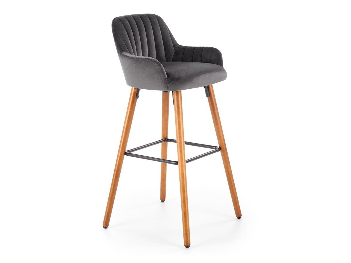 Chaise de bar Houston 844 (Gris + Marron)