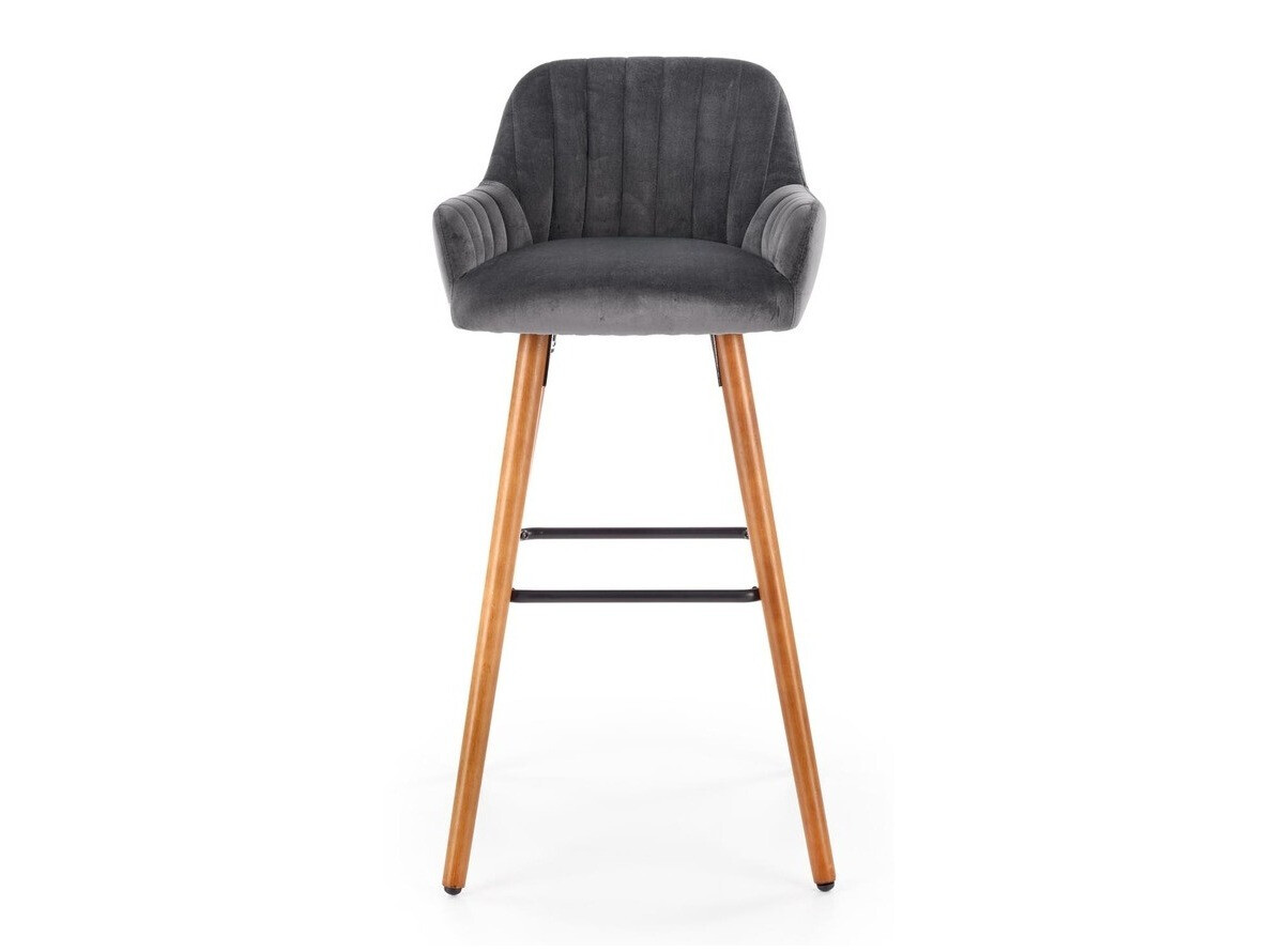 Chaise de bar Houston 844 (Gris + Marron)