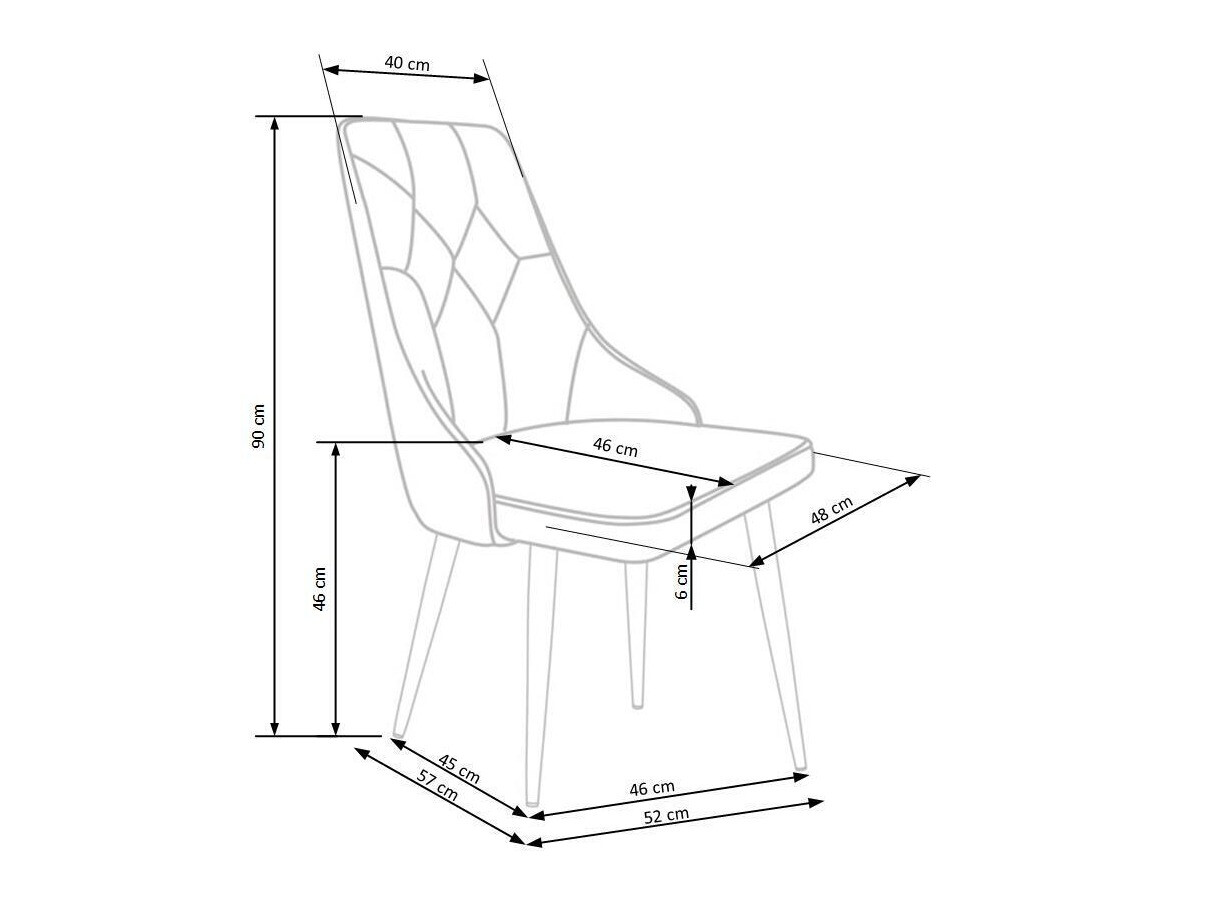 Chaise Houston 873 (Gris)
