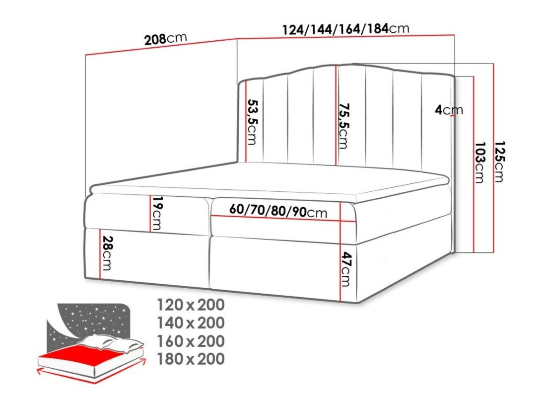 Lit boxspring Cantus (Soft 032)