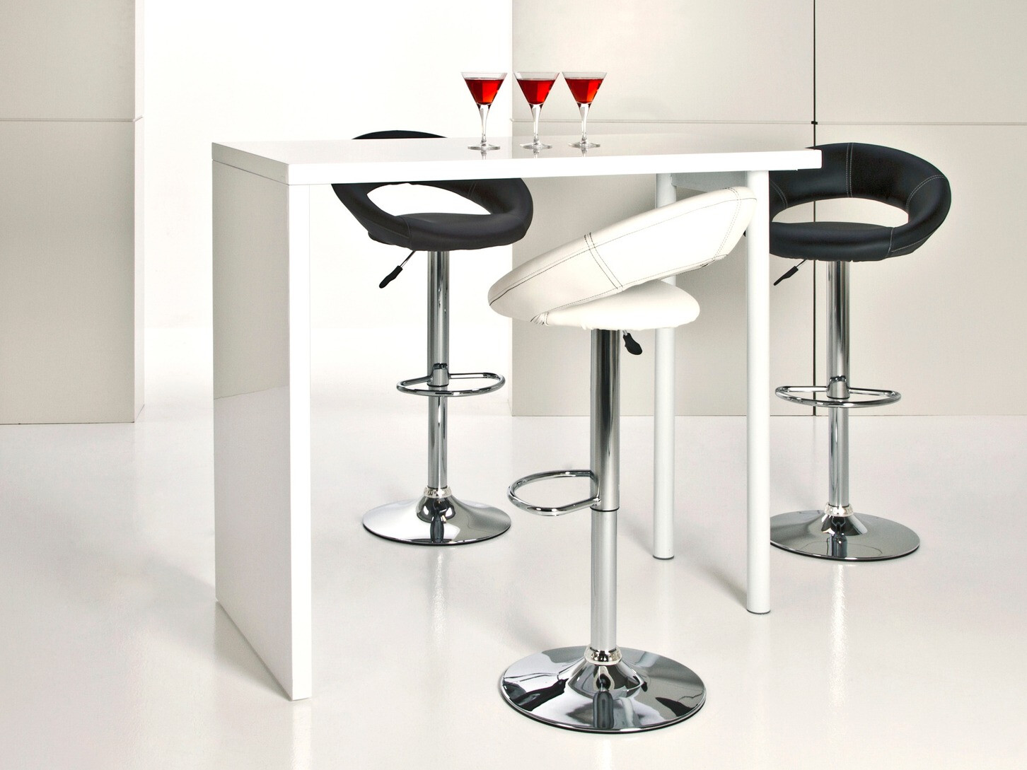 Chaise de bar mi-hauteur Norsica 110 (Noir)