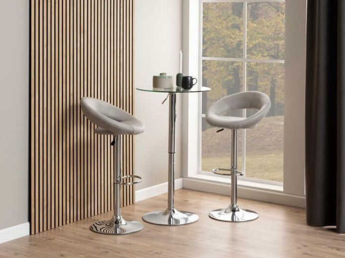 Chaise de bar mi-hauteur Norsica 110 (Taupe)