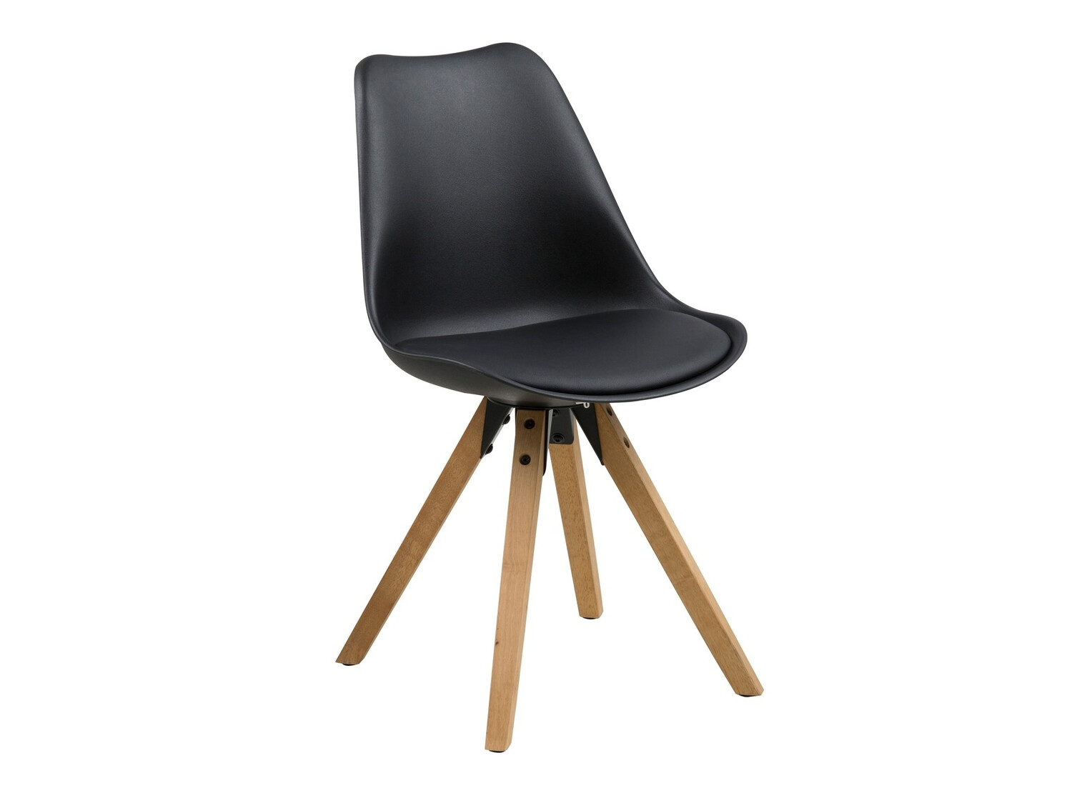 Chaise Norsica 133 (Noir + Clair bois)