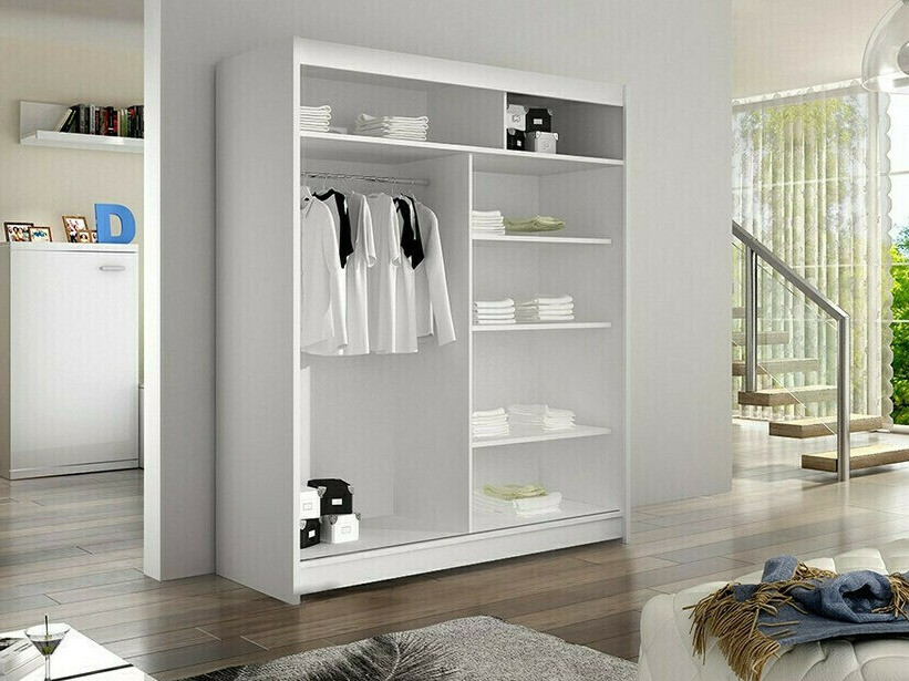 Armoire Closico Vastor II (Blanc + Chêne Artisan)