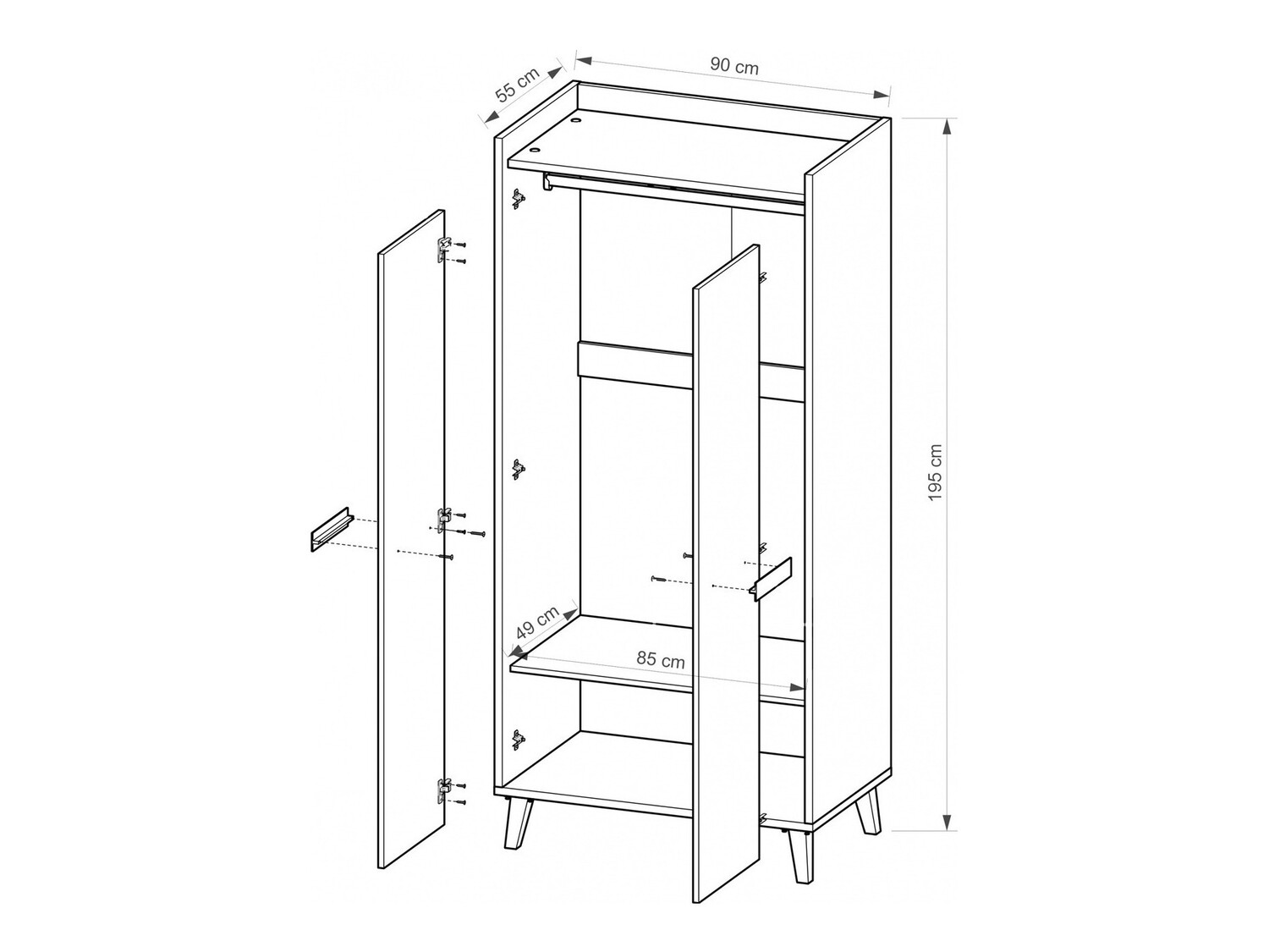 Armoire Oderevu 100
