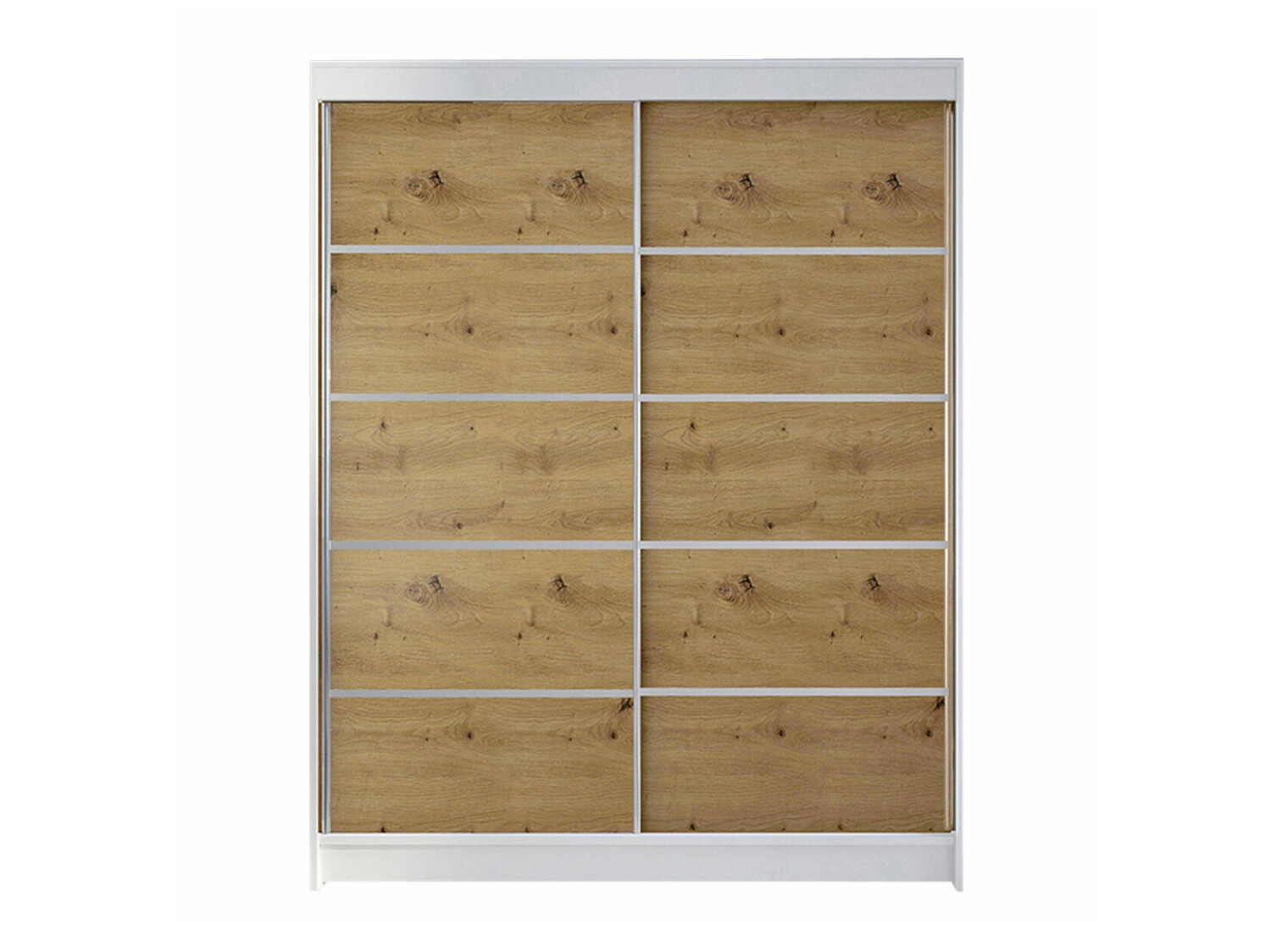 Armoire Closico Vastor IV (Blanc + Chêne Artisan)