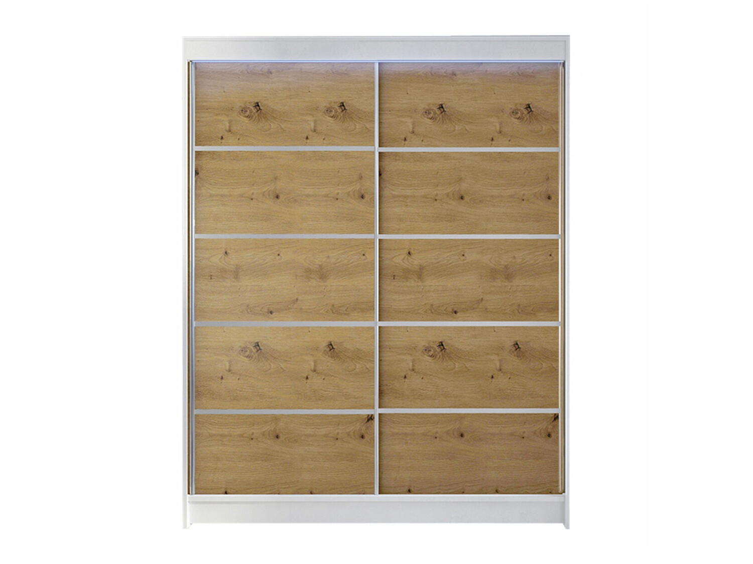 Armoire Closico Vastor IV (Blanc + Chêne Artisan)