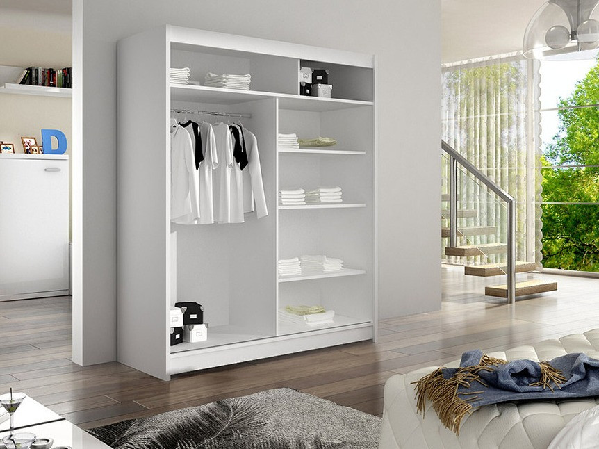 Armoire Closico Vastor IV (Blanc + Chêne Artisan)