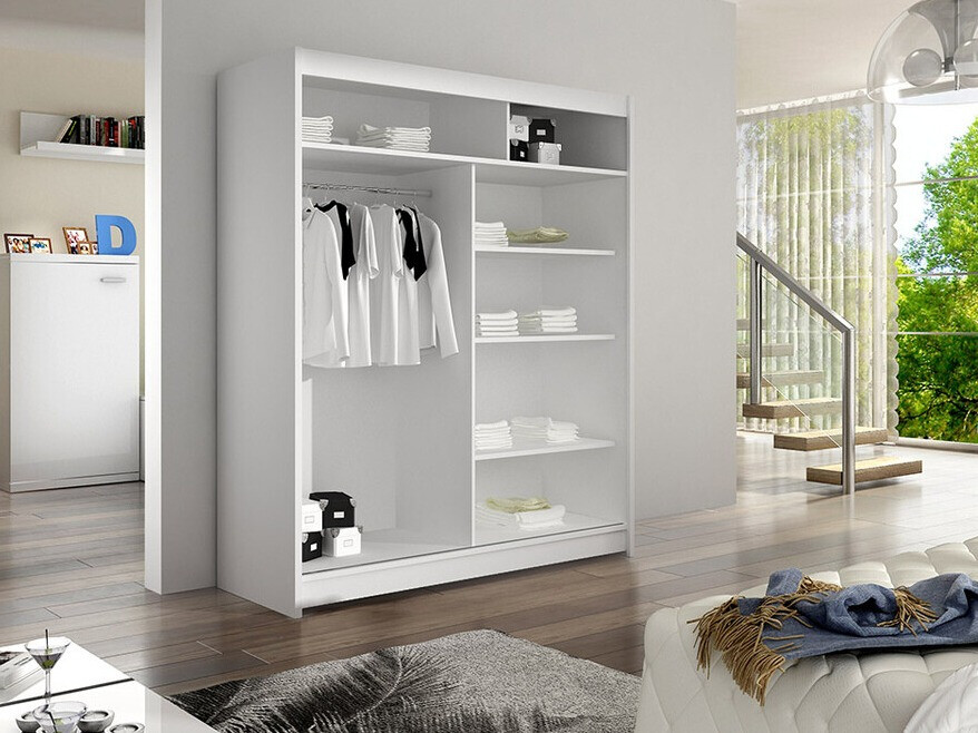 Armoire Closico Vastor IV (Noir + Chêne Artisan)